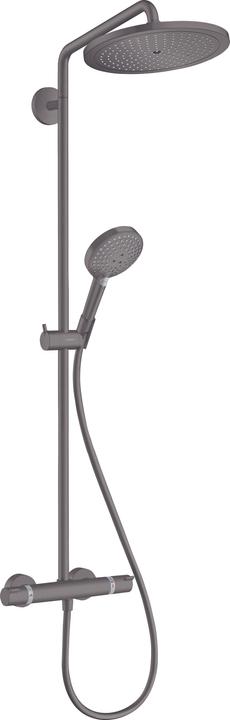 hansgrohe Croma Select S 280 Air 1jet Showerpipe Dito: mit EcoSmart : Farbe - Brushed Black Chrome