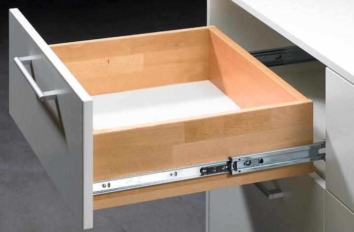 Image du produit Hettich Coulisse à billes KA 4532 Acier galvanisé Longueur nominale 550 mm 35 kg
