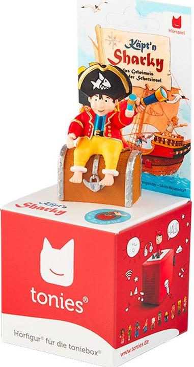 Actual product image Tonies Audio book Tonie - Captain Sharky and the secret of Treasure Island (German)