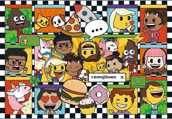 Immagine prodotto Clementoni Puzzle Super Colour Emoji Town, 180 pezzi. (180 pezzi)
