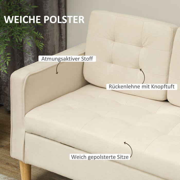 Immagine prodotto Swisshandel24 3 Sitzer Sofa, Couch mit Stauraum, Holzbeine, Samtoptik für Wohnzimmer (3 posti)