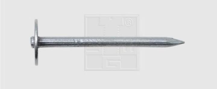 Produktbild SWG Stahlnägel mit Scheibe geriffelt 3.5 X 40 Stahl verzinkt (250 Stück, 40 mm)