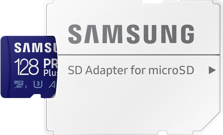 Actual product image Samsung SD MicroSD Card SDXC PRO Plus Reader (128 GB, microSDXC, U3, UHS-I)