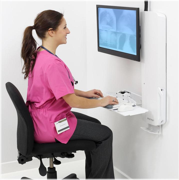 Actual product image Ergotron Sit-Stand Vertical Lift, High Traffic Area - Mounting Kit (Wall Mount, Handg (Wall, 24.02")