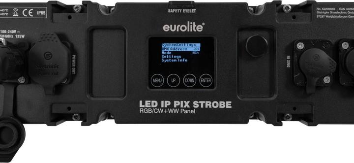 Actual product image Eurolite LED IP PIX Strobe RGB CW+WW