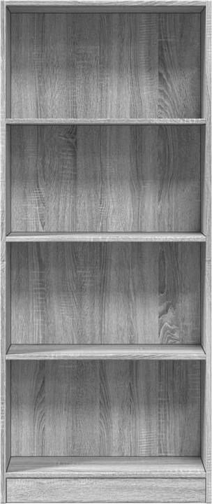 Produktbild VidaXL Bücherregal Regal Standregal Büroregal Aufbewahrungsregal Grau Sonoma (60 x 24 x 143 cm)