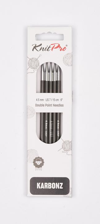 Actual product image Knitpro Needle set sock needles carbonz / 5 pieces