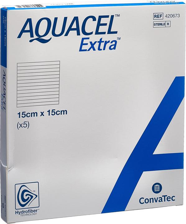 Actual product image Aquacel Ag Extra Hydrofiber bandage (5 x)