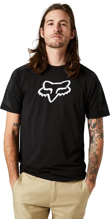 Actual product image Fox Tee 22 Dvide Ss Tech Blk 2x (XXL)