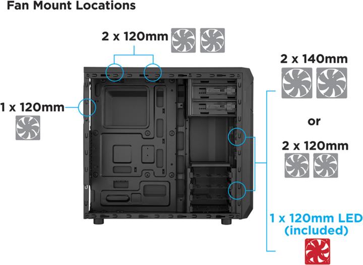 Produktbild Corsair Spec-01 (ATX, mATX, Mini-ITX)