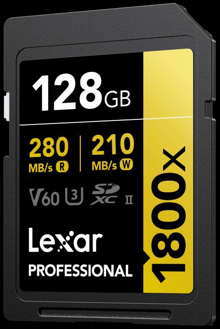 Produktbild Lexar Pro 1800x R270 SDXC (128 GB, SDXC, U3, UHS-II)