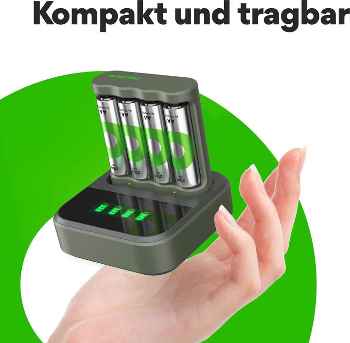 Actual product image GP Batteries Battery Recharger (1 pcs., AA, 2100 mAh, Battery + charger)