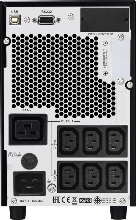 Actual product image APC Easy UPS On-Line Ext. Runtime SRV 3000VA, No Battery (3000 VA, 2400 W, Online double converter UPS)