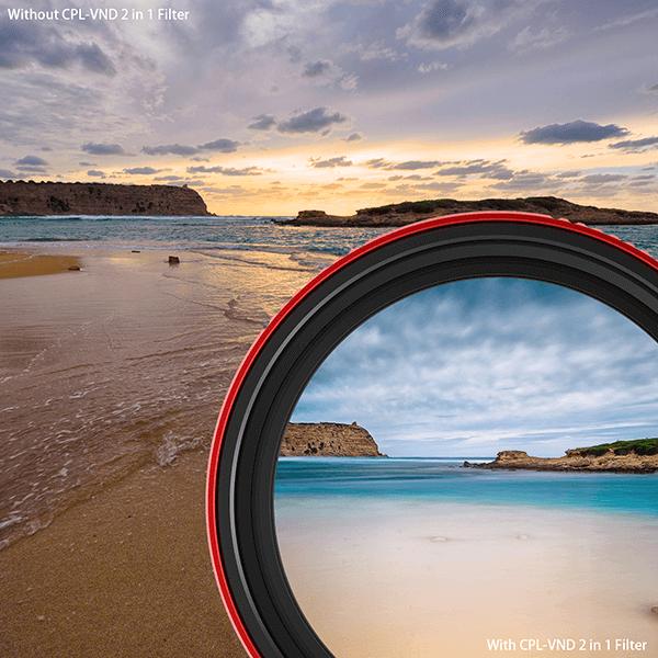 Produktbild Haida Polfilter und Variabler ND Filter in einem 82mm (82 mm, ND- / Grauverlauffilter)