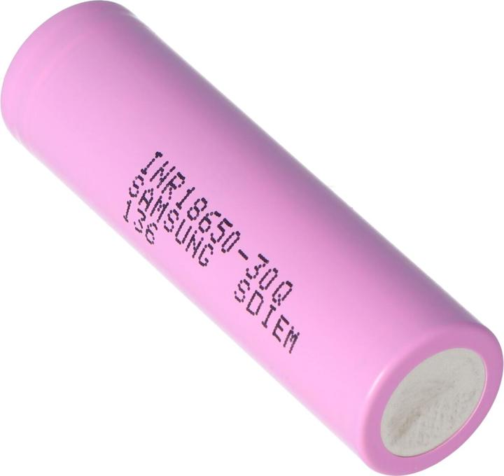 Actual product image Samsung Battery INR18650-30Q - (15A) Button Top (1 pcs., 18650, 3000 mAh)