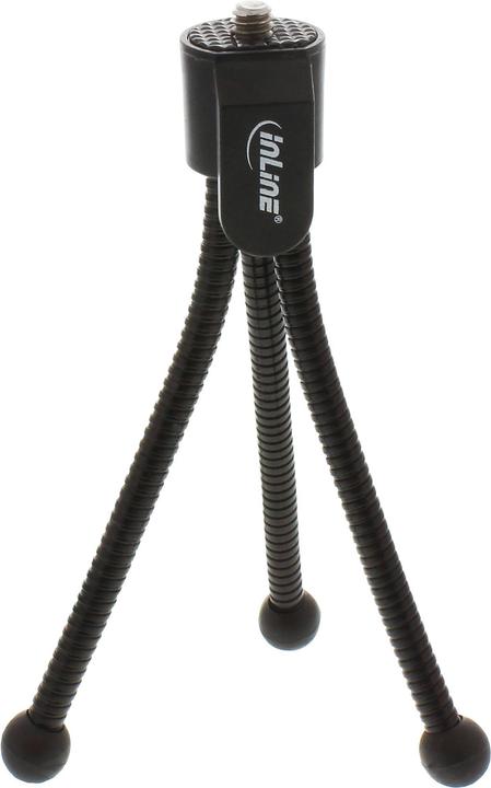 Produktbild InLine ® Mini-Stativ für Digitalkameras, 11,5cm Höhe, schwarz (Kunststoff)