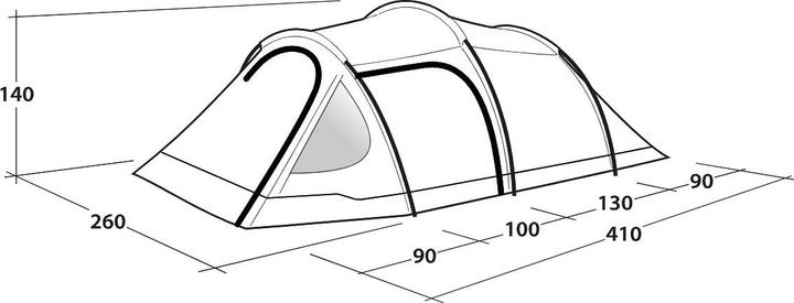 Produktbild Outwell Earth 4 (Tunnelzelt, 7.30 kg, 4 Personen)