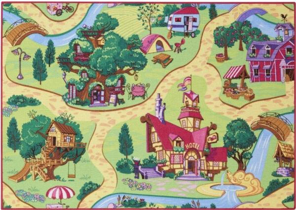 Produktbild Associated Weavers Bil Legetaeppe Candy Town 95 x 133 cm