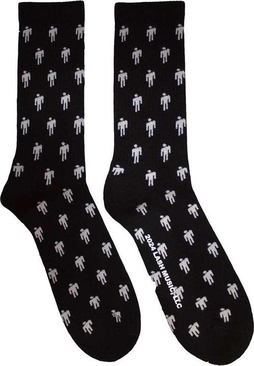 Actual product image Billie Eilish Unisex Adult Blohsh Logo Terrycloth Socks (40.5 - 45.5)