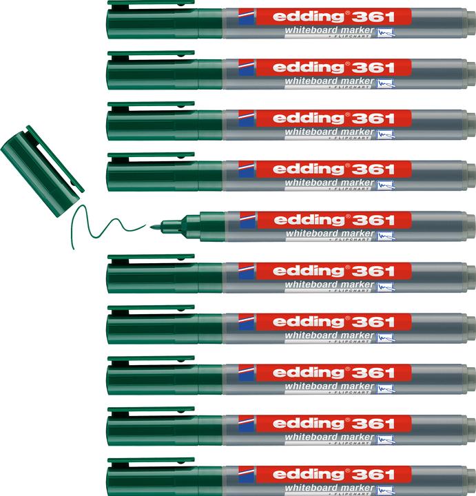 Immagine prodotto Edding Marcatori per lavagne bianche 361 (Verde, 1 mm, 1 x)
