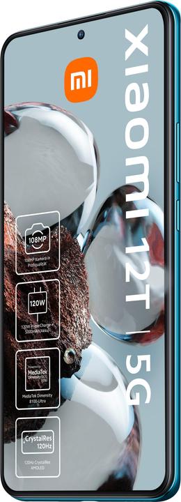 Produktbild Xiaomi 12T (256 GB, Blue, 6.67", Dual SIM, 108 Mpx, 5G)