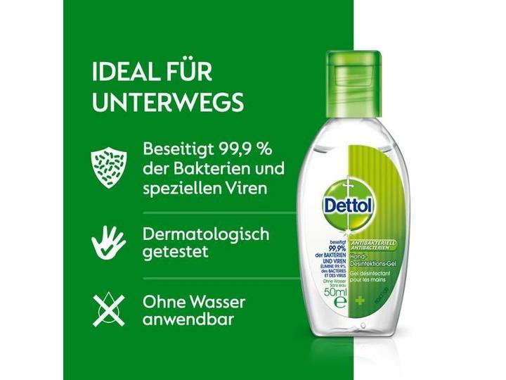 Actual product image Dettol Hand disinfection gel (50 ml)