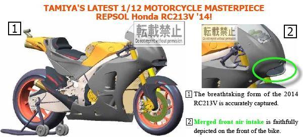 Actual product image Tamiya Repsol Honda RC213V 2014