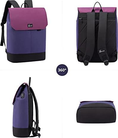 Produktbild Only-Bags.Store Reiserucksack, 15,6 Zoll 2 in 1 Handgepäck Tasche für Flugzeug mit USB Ladeanschluss & Laptopfach