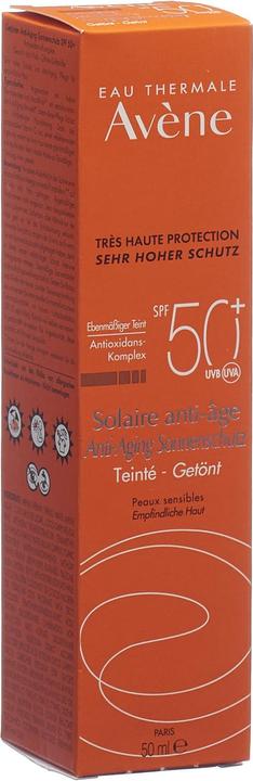 Actual product image Avène Anti-ageing sun tinted SPF50+ (Sun cream face, SPF 50, 50 ml, 95 g)