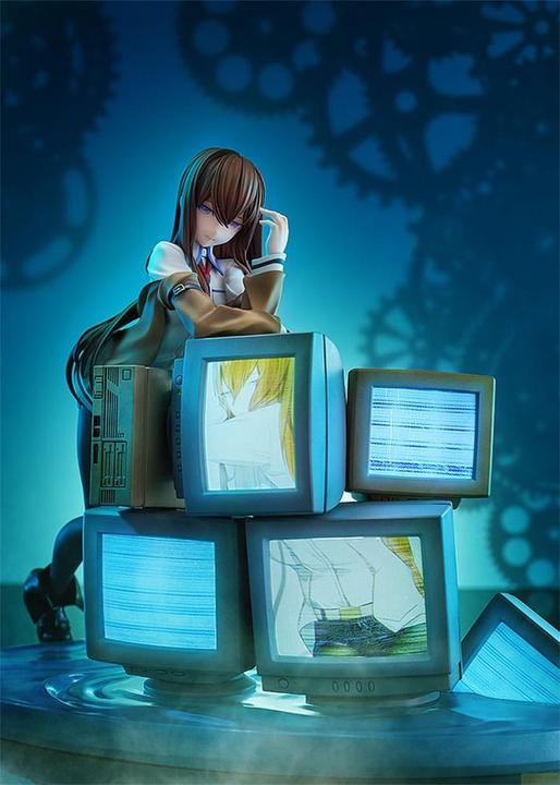 Actual product image Kadokawa SteinsGate 0 PVC Statue 1/7 Kurisu Makise With LED Light-Up Feature 21 cm