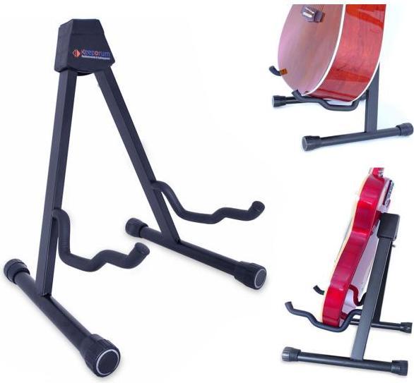keepdrum GS-005 Universal Gitarrenständer faltbar (E-Gitarre, Bass)