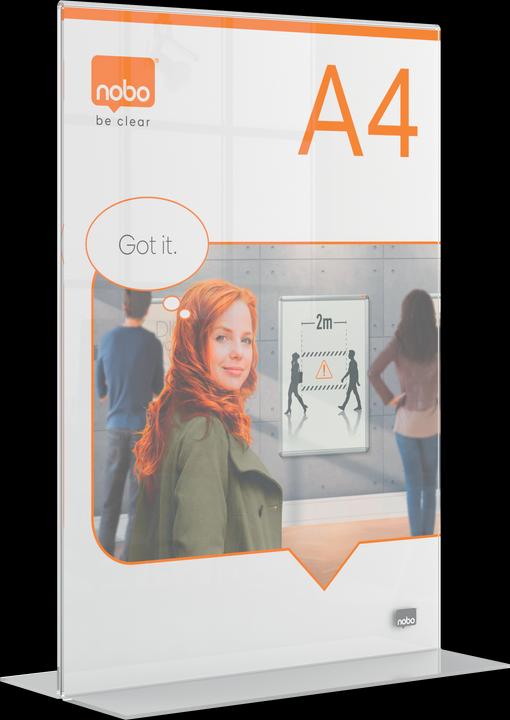Produktbild Nobo Tischaufsteller Premium Plus Acryl (A4)