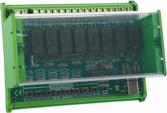 Produktbild Velleman 8-Channel USB Relay Card (Erweiterung)