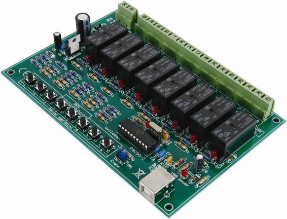 Produktbild Velleman 8-Channel USB Relay Card (Erweiterung)