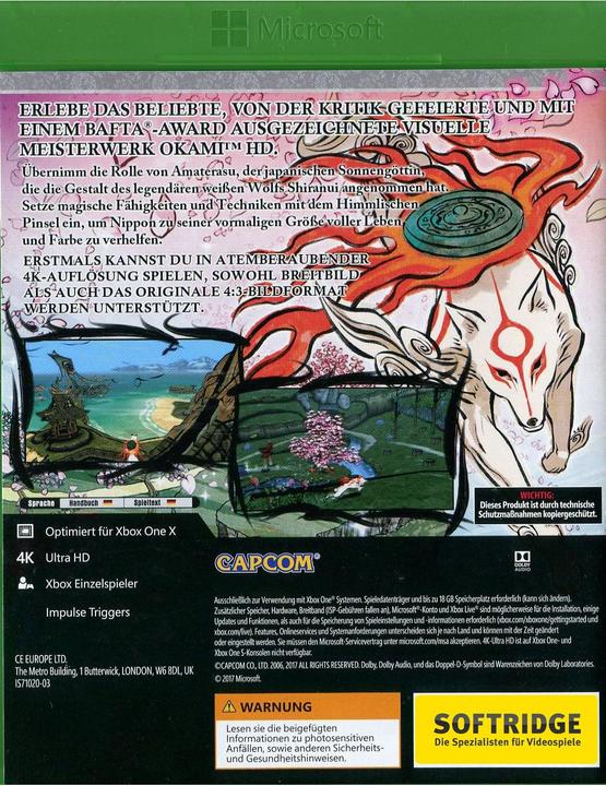 Produktbild Capcom Okami HD (Xbox One X, Xbox Series X, Multilingual)