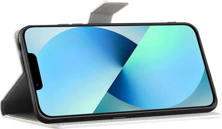 Produktbild Cover-Discount iPhone 15 Pro - Leder Etui Hülle Schmetterling weiss (Apple iPhone 15 Pro)
