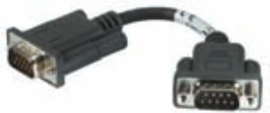 Zebra Cable,6", DB15m-DB9m adapter (0.15 m)
