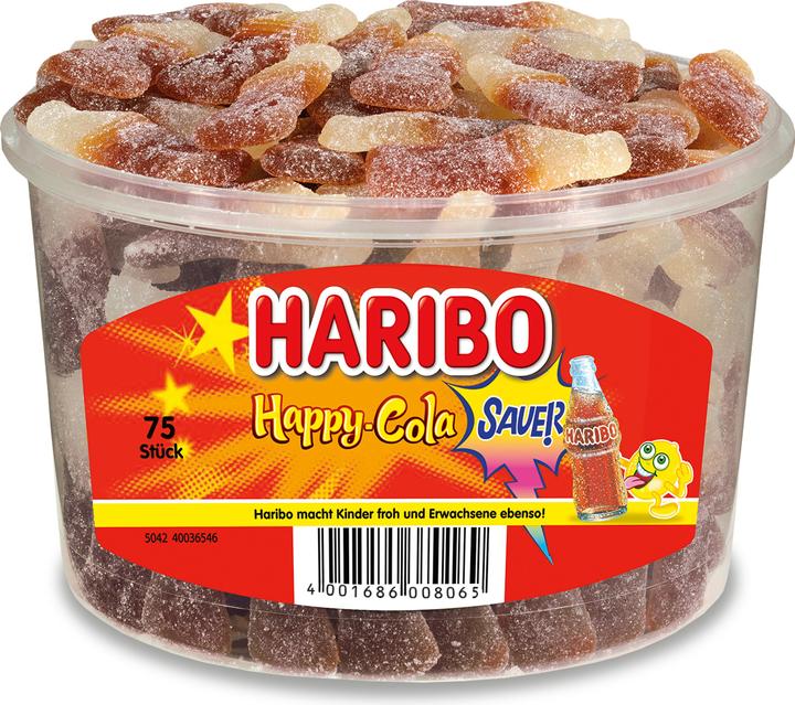 Haribo Happy Cola Sauer (75 Stk., 1125 g)