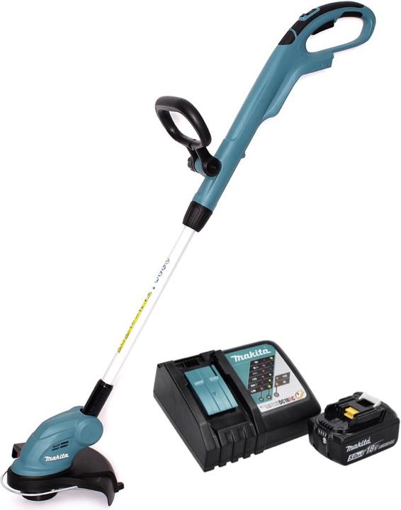 Actual product image Makita DUR 181 RT1 Battery lawn trimmer 18 V 260 mm + 1x battery 5.0 Ah + charger (Plastic knives)