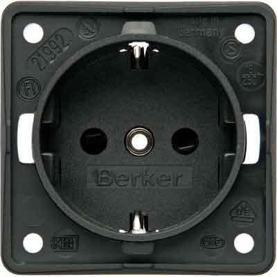 Image du produit Berker Prise de courant Schuko 0941952505 B.MOBIL anthracite 16A avec KiSi