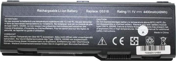 Image du produit Dell Akku Inspiron 6000 (6 cellules, 6600 mAh)