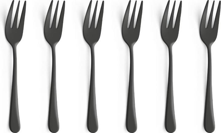 Actual product image Amefa AUSTIN Kuchengabel Set 6-teilig, PVD schwarz, satiniert (6 Piece, Pitchfork)