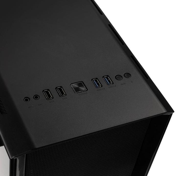 Actual product image Kolink Levante V2 ARGB Black Midi Tower (ATX, mATX, Mini-ITX, E-ATX)