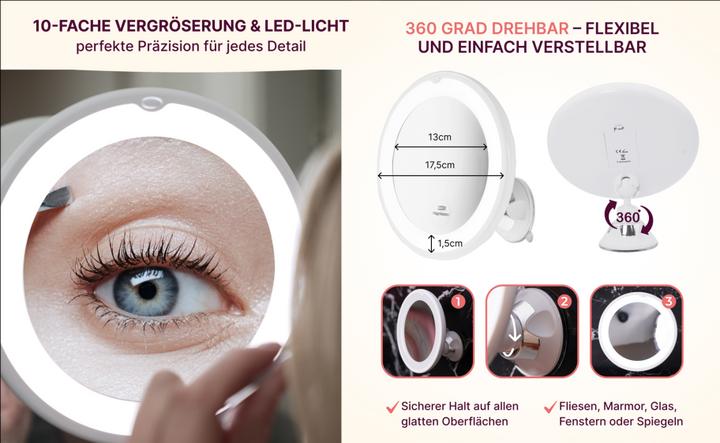 Image du produit Miroir LED (Ø 17,5 cm)
