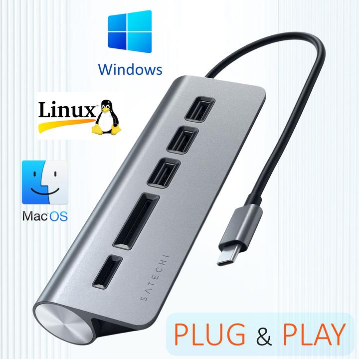 Produktbild Satechi USB-C Aluminium Hub (USB-C, 5 Ports)