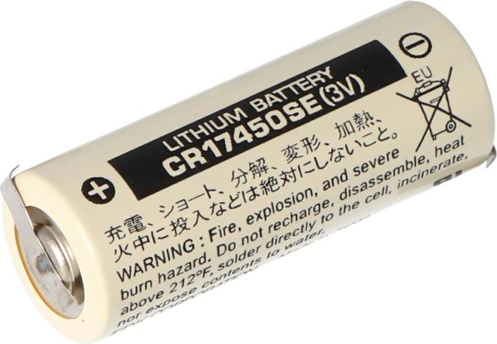 Immagine prodotto Panasonic Batteria CR17450SE Dimensione A, con etichetta a saldare a forma di Z (1 pz., CR17450, 2500 mAh)