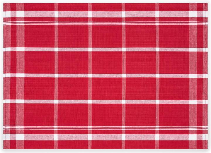 Actual product image Ross Exclusiv - half linen - block check 5 X tea towel set