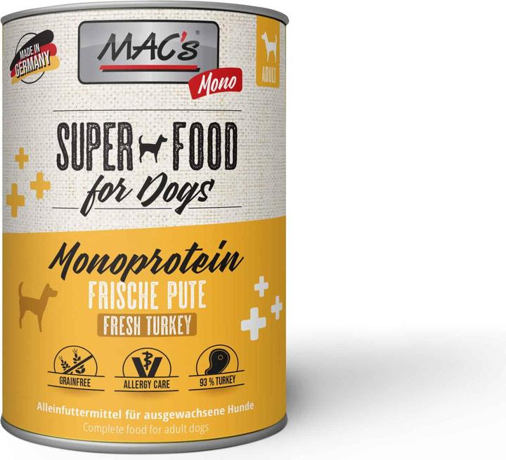 Image du produit MAC's DOG Mono Pute (Adulte, 6 pcs, 400 g)