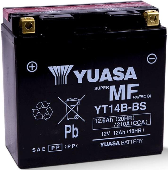 Actual product image Yuasa YT14B-BS AGM (12 V, 12.60 Ah, 210 A)