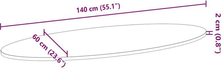 Image du produit VidaXL Lyndsie (140 x 60 x 2 cm)